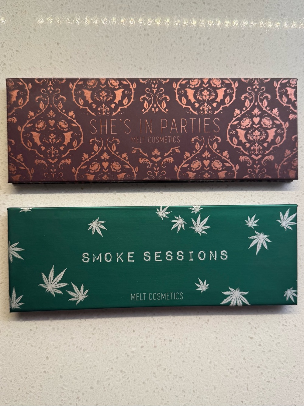 Melt Cosmetics Eyeshadow Palette Duo — Smoke Sessions and She’s In Parties